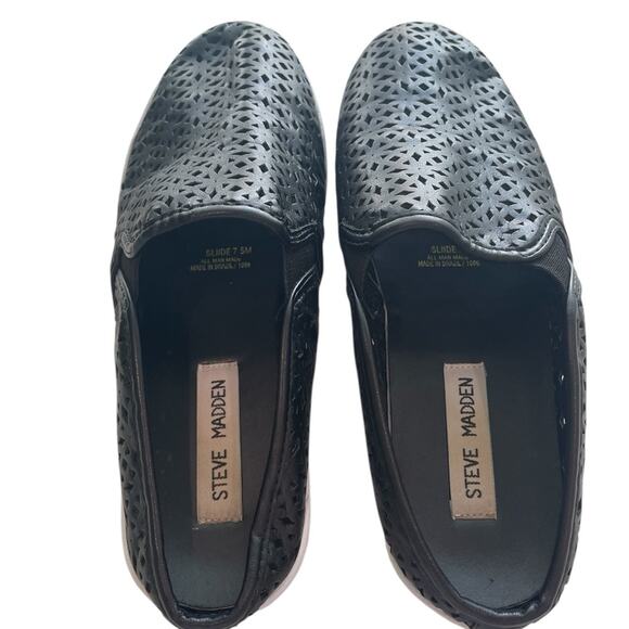 STEVE MADDEN Slides – Chic Black Loafers, Size 7, EUC - Picture 4 of 11